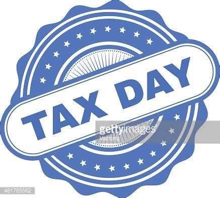 Tax Day Sticker Stock Vector | Royalty-Free | FreeImages