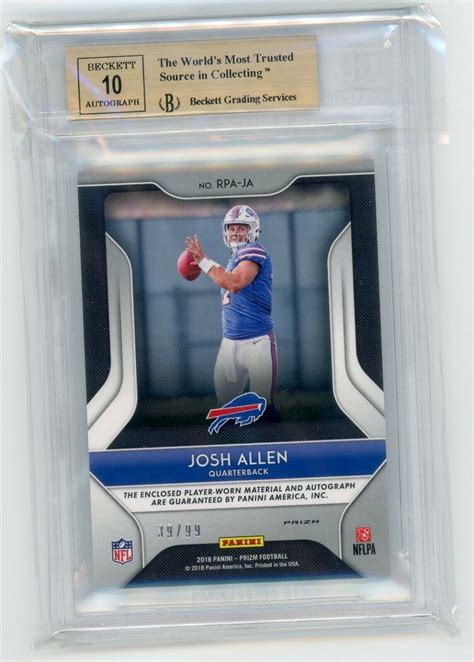 Liberty Americaオンラインストア トレーディングカード 2018 Select Josh Allen Rookie Patch