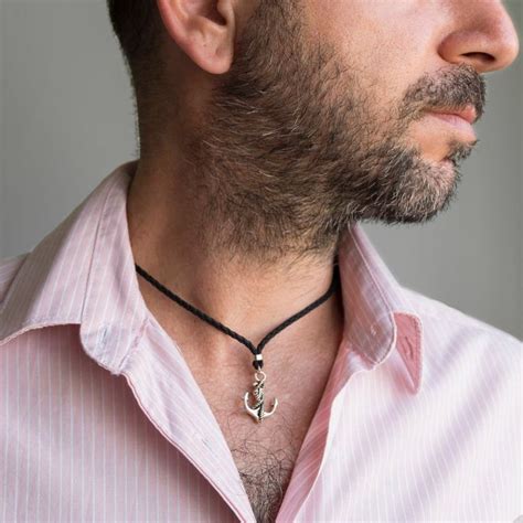 Mens Necklace Mens Choker Necklace Mens Etsy In 2020 Mens Choker