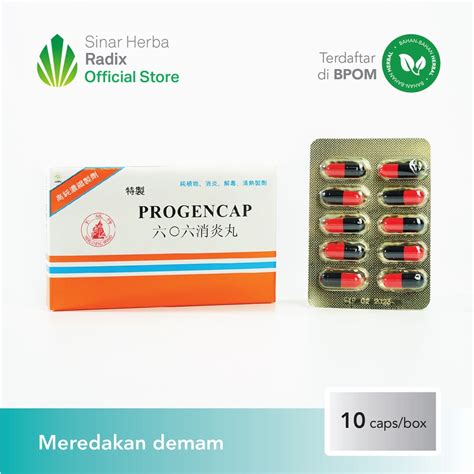 Jual Progencap Xiao Yan Wan Obat Herbal Meredakan Demam Sinar Herba