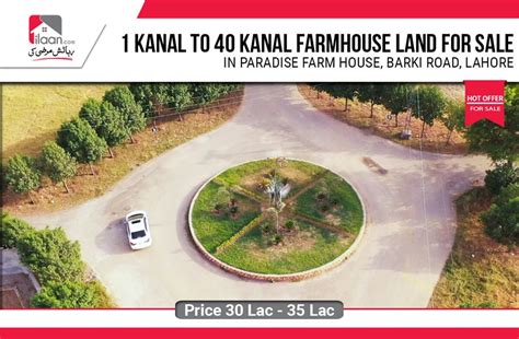 Kanal Farm House Land For Sale In Paradise Farm House Barki Road