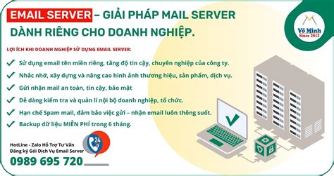 Dịch vụ cung cấp và quản trị Email Server dành cho doanh nghiệp