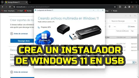 Cómo crear un instalador de Windows 11 en USB YouTube