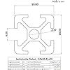 Alu Profil St Ck X Mm M System Montage Konstruktionsprofil