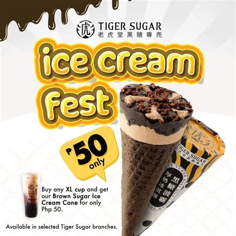 Tiger Sugar P50 Ice Cream Fest Promo Manila On Sale