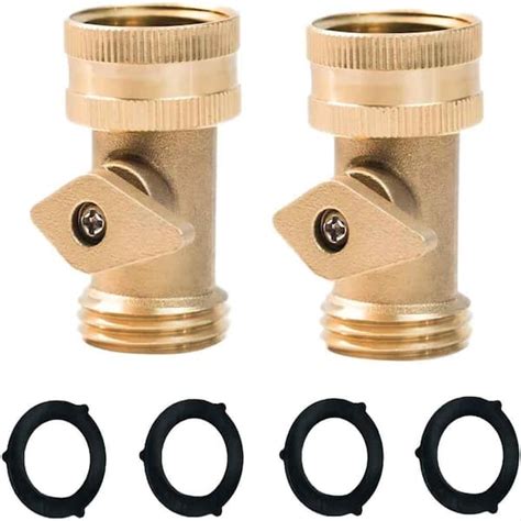 Cubilan Heavy Duty Brass Shut Off Valve Garden Hose On Off Valve Brass Water Hose Valve Hose On