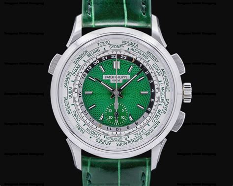 Patek Philippe P World Time P Chronograph Platinum Green