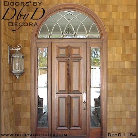 Custom Leaded Glass Panel Exterior Entry Doors By Decora