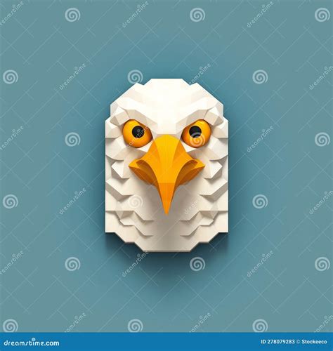 Logotipo De Aplicaci N Moderna Con Cara De Gaviota Y Lego Stock De