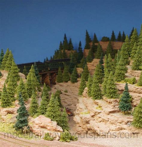 HO scenery for model trains - Dan's - Model railroad layouts plansModel railroad layouts plans