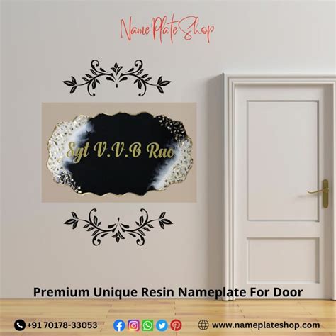 Unique Resin Nameplates For Your Door Elevate Your Home