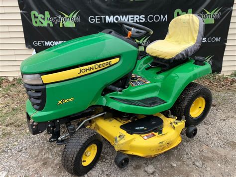 48in John Deere X300 Riding Lawn Tractor With 185 Hp Kawasaki Engine Lawn Mowers For Sale