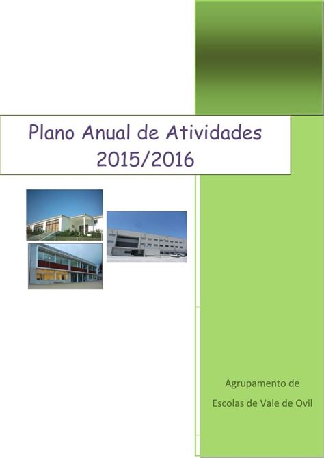 Plano Anual De Atividades Do Agrupamento Pdf