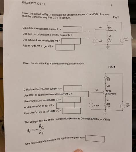 Solved Date Due Below Is An Npn Transistor In Fig 1 Connect