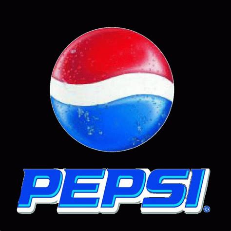 Pepsi Cola Logo on Black Background