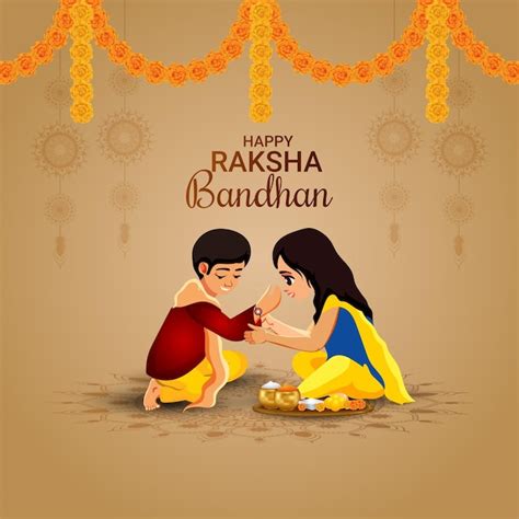 Premium Vector Happy Raksha Bandhan Celebration Background