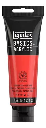 Acr Lico Liquitex Basics Tubo Ml Color Tono Rojo De Cadmio Claro