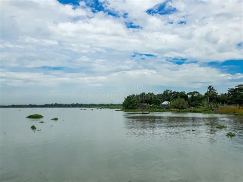 Meghna River is One of the Biggest River of Bangladesh. Stock Image ...