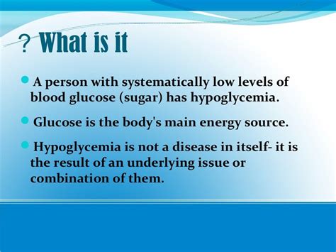 Hypoglycemia Ppt