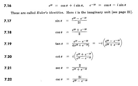 Relationship Between Exponential And Trigonometric Functions