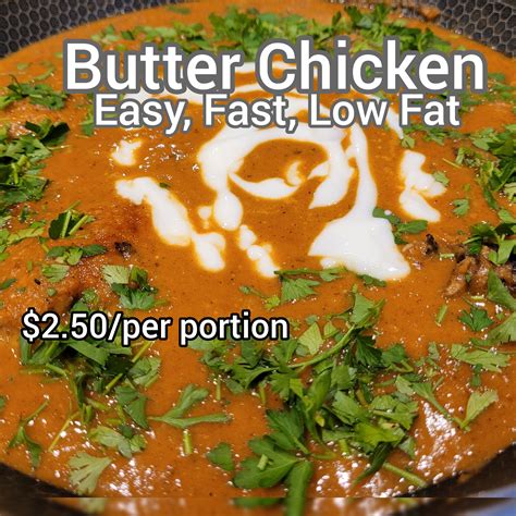 Low Cost & Low Fat Butter Chicken : r/budgetcooking
