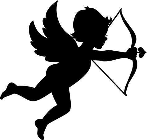 Cupid Png Mart Cupid Angel Silhouette Silhouette