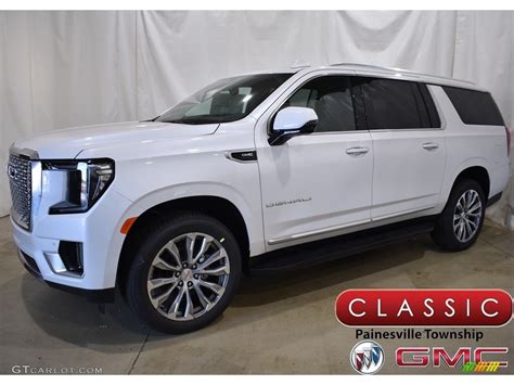 2021 White Frost Tricoat GMC Yukon XL Denali 4WD 142950487 Photo 3