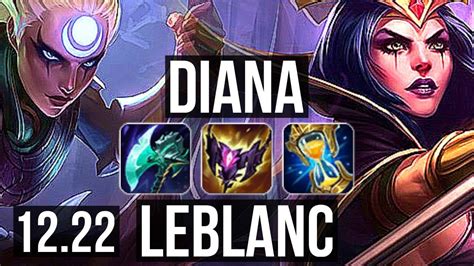 Diana Vs Leblanc Mid M Mastery Solo Kills Games