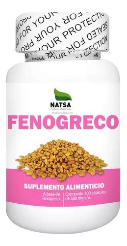 Fenogreco 100 Cápsulas Calidad Premium Sabor Natural Meses sin