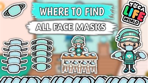 TOCA LIFE WORLD: WHERE TO FIND ALL FACE MASKS - YouTube