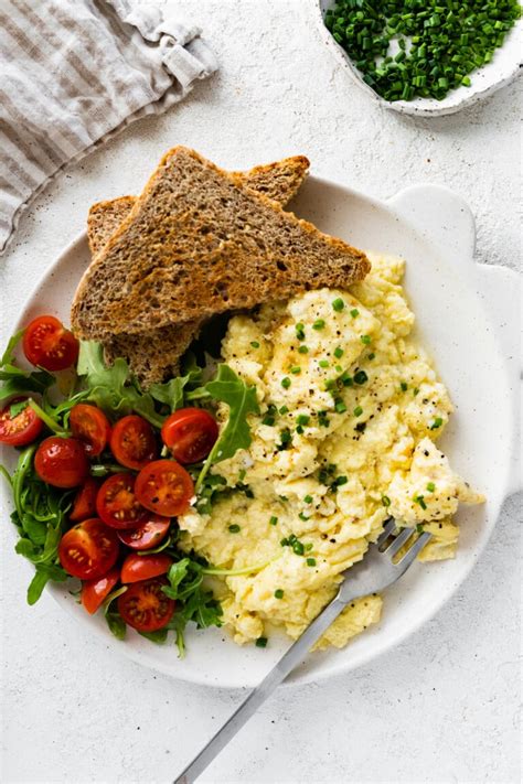 Cottage Cheese Scrambled Eggs Eating Bird Food