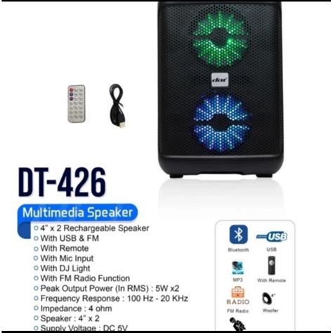 Jual Speaker Portable Dat Dt 426 Speaker Aktif 4 Inch Dat Dt 426