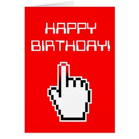 Computer Geek Birthday Card Zazzle