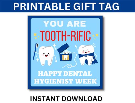 Dental Hygienist Week T Tags Happy Dental Hygienist Week Etsy