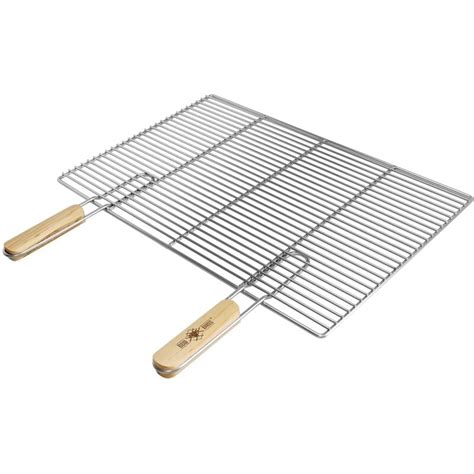 Grille De Barbecue BBQ Avec Double Manche Dimension 60x40cm En Acier