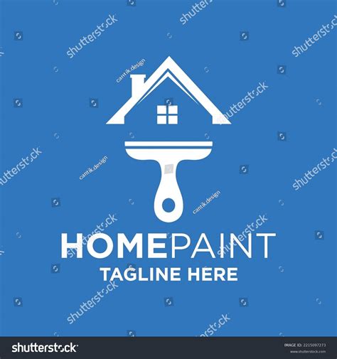 House Painting Logo Design Template Inspiration Stock Vector (Royalty ...