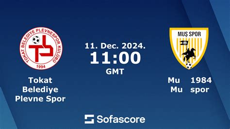 Tokat Belediye Plevne Spor vs Muş 1984 Muşspor live score H2H and