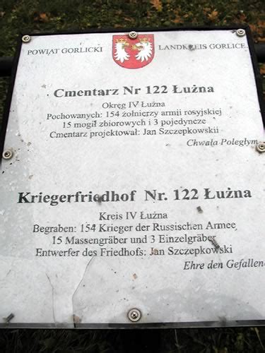 CMENTARZ NR 122 Gmina Łużna