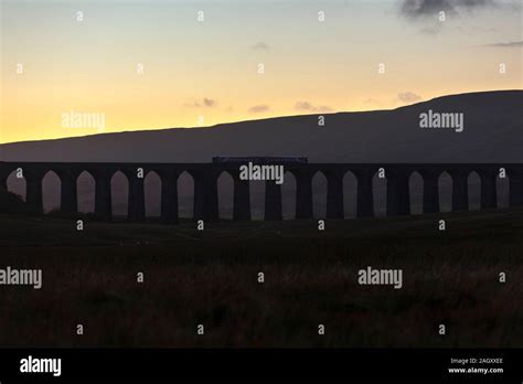 Arriva Northern Rail Class Sprinter Train Crossing Ribblehead