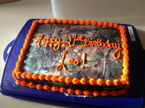 Real Tree Camo Cake Camo Birthday Party 6th Birthday Parties 4th