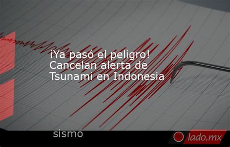 ¡ya Pasó El Peligro Cancelan Alerta De Tsunami En Indonesia Lado Mx