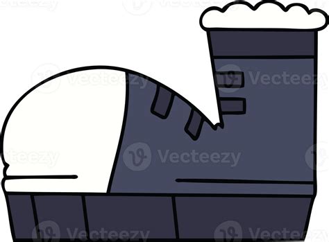 Hand Drawn Quirky Cartoon Sneaker Png