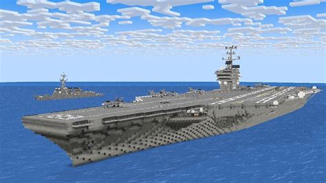 Aircraft Carrier Minecraft Schematic