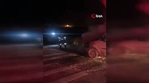 Burdurda seyir halinde yanan otomobil kullanılamaz hale geldi