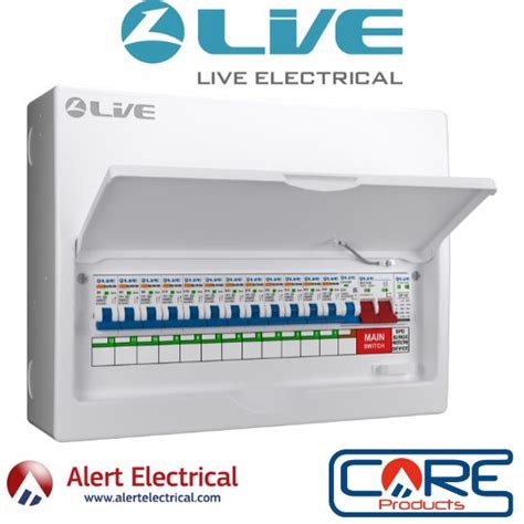 Live Electrical RCBO Populated DP SPD Consumer Units Alert Electrical