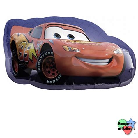 Disney Cars Lightning Mcqueen Shape All Occasion Foil