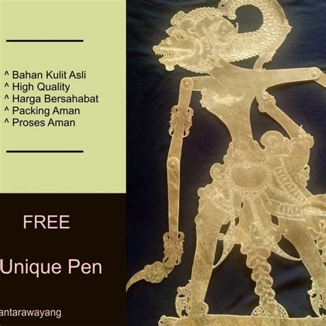 Jual Wayang Kulit Kerbau Anoman Putihan Alusan Kab Bantul