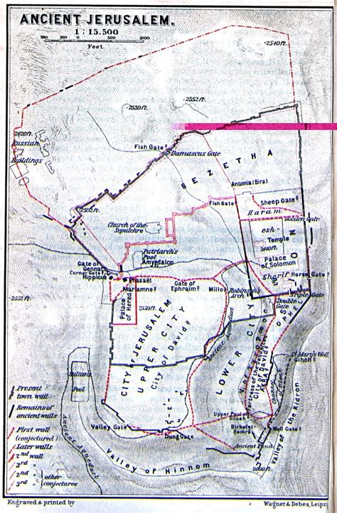 Jerusalem Map Ancient Jerusalem Jewish History Ancient History