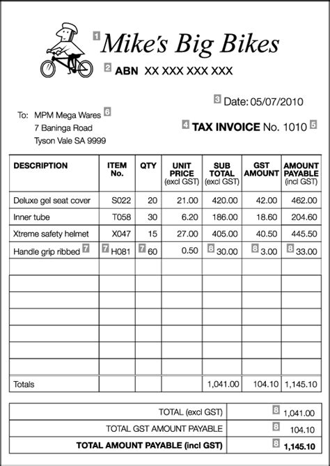 How To Set Out Tax Invoices And Invoices Invoice Template Word Invoice Template Microsoft