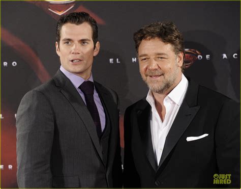 Photo: henry cavill russell crowe man of steel madrid premiere 20 ...